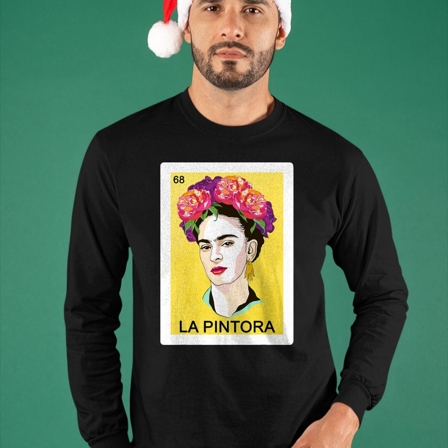 Best Thanksgiving Family Shirt , Funny Thanksgiving UnisexT-Shirt/Hoodie/Sweatshirt HLT00 - Funny Spanish-Mexican Bingo Gift for Women Girl - La Pintora T-Shirt