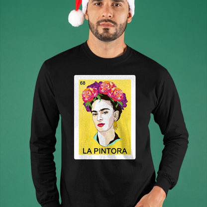Best Thanksgiving Family Shirt , Funny Thanksgiving UnisexT-Shirt/Hoodie/Sweatshirt HLT00 - Funny Spanish-Mexican Bingo Gift for Women Girl - La Pintora T-Shirt