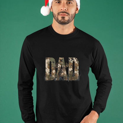 Funny Hunting Shirt, Gift For Hunting Lover Unisex T-Shirt/Hoodie/Sweatshirt HLT00 - Retro Camo Dad Quote Funny Deer Animal Hunting Outdoorsman T-Shirt