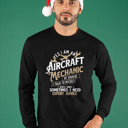 Best Mechanic Life Shirt, Funny Mechanic UnisexT-Shirt/Hoodie/Sweatshirt HLT00 - Yes I Am an Aircraft Mechanic - Airplane Aviation Technician T-Shirt