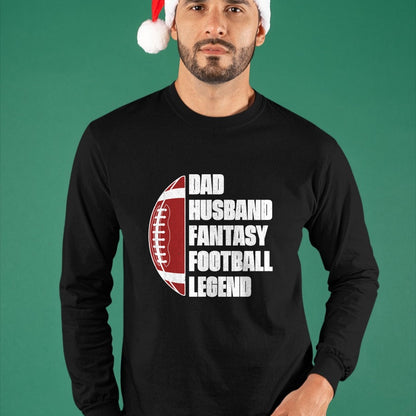 Best Wife Shirt, Wife and Husband Unisex T-Shirt/Hoodie/Sweatshirt HLT00 - Dad Husband Fantasy Football Legend League Funny Fathers Day T-Shirt