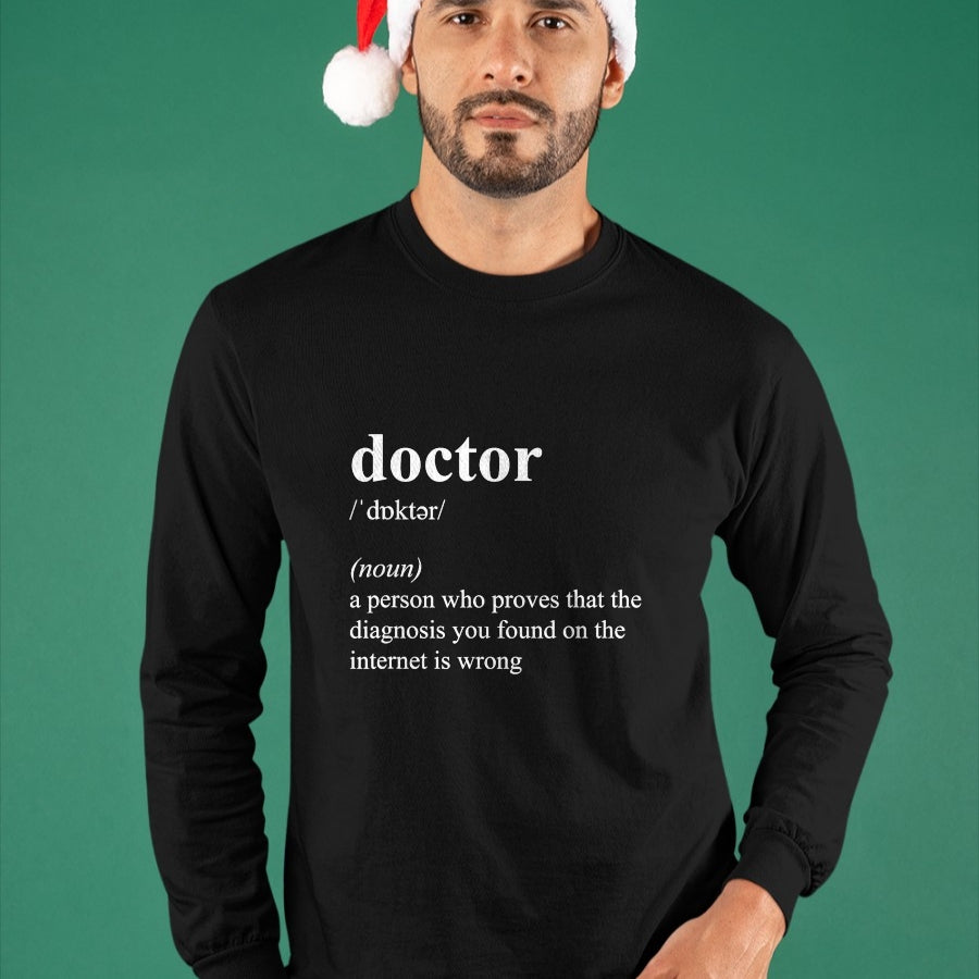 Best Doctor Shirt, Funny Doctor UnisexT-Shirt/Hoodie/Sweatshirt HLT00 - Funny Cool Doctor Definition T-Shirt