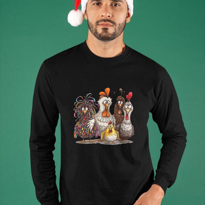 Best Thanksgiving Family Shirt , Funny Thanksgiving UnisexT-Shirt/Hoodie/Sweatshirt HLT00 - Chicken Art T Shirts Crazy Chicken Tees for Men Women Kids Funny Vintage Graphic Tee