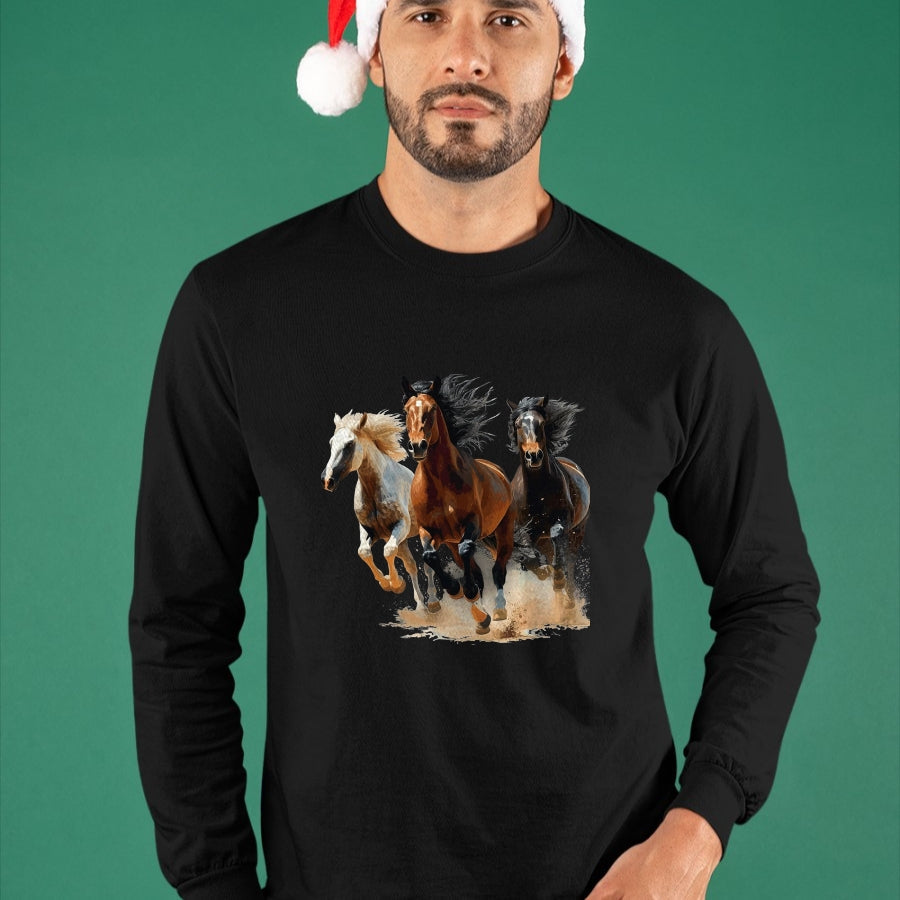 Best Horse Lover Shirt , Funny Horse UnisexT-Shirt/Hoodie/Sweatshirt HLT00 - Vintage Horses Lover Graphic for Men Women Boys Girls T-Shirt, Men, Black, X-Large