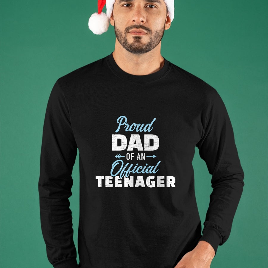 Gift for Dad Shirt, Funny Dad Unisex T-Shirt/Hoodie/Sweatshirt HLT00 – Proud dad of a teenager 13th birthday T-Shirt