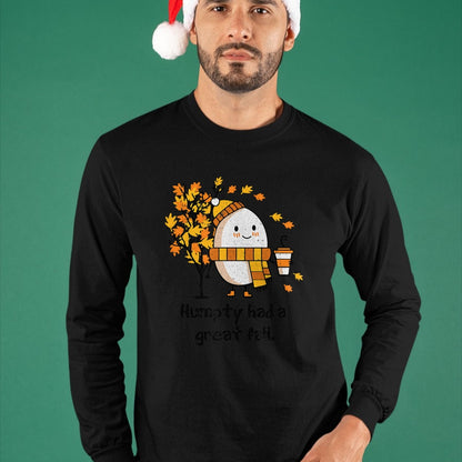 Best Thanksgiving Family Shirt , Funny Thanksgiving UnisexT-Shirt/Hoodie/Sweatshirt HLT00 - Humpty Had A Great Fall Funny Autumn Distressed Washed Look T-Shirt