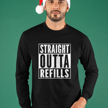 Best Doctor Shirt, Funny Doctor UnisexT-Shirt/Hoodie/Sweatshirt HLT00 - Straight Outta Refills Funny Pharmacy Quote Doctor Joke T-Shirt