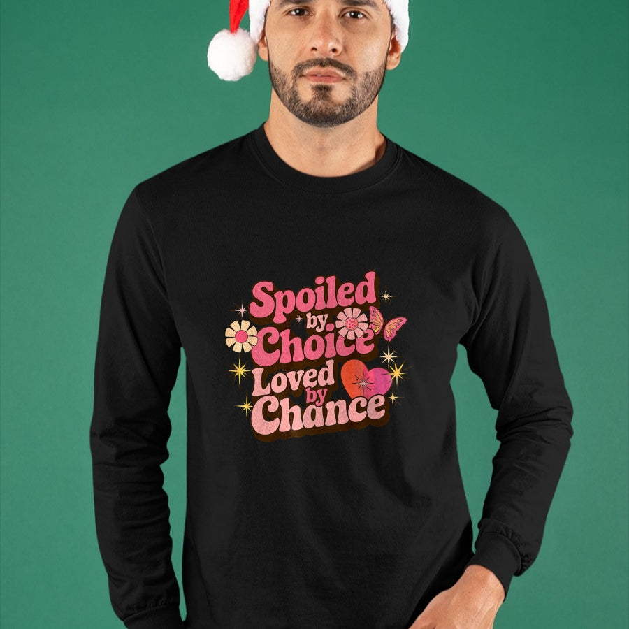Best Wife Shirt, Wife and Husband Unisex T-Shirt/Hoodie/Sweatshirt HLT00 - Gift for wife T shirt, spoiled wife   Spoiled By Choice Loved By Chance Spoiled Wife Premium T-Shirt (1)