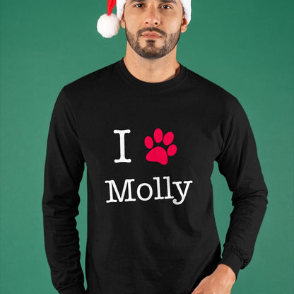 Dog Love Shirt, Dog Lover Gift T-Shirt/Hoodie/Sweatshirt HLT00 - I Love Molly Dog Name T-Shirt Gift Shirt T-Shirt