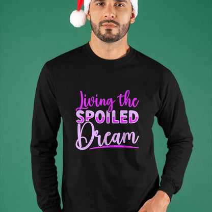 Best Wife Shirt, Wife and Husband Unisex T-Shirt/Hoodie/Sweatshirt HLT00 - Gift for wife T shirt, spoiled wife   Womens Spoiled Wife Living The Spoiled Dream V-Neck T-Shirt (1)
