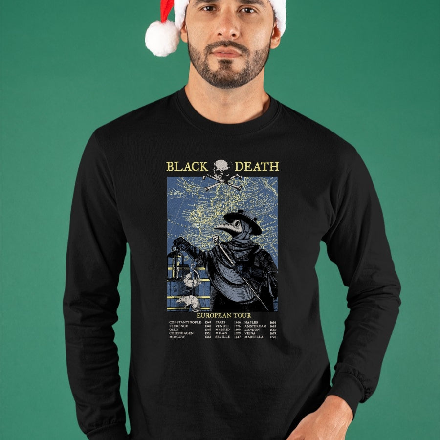 Best Doctor Shirt, Funny Doctor UnisexT-Shirt/Hoodie/Sweatshirt HLT00 - Plague Mask Doctor Plague Black Death European Tour T-Shirt