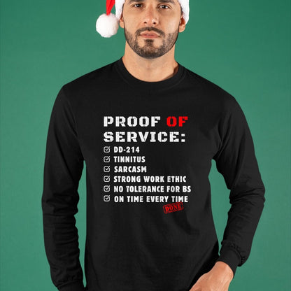 Proud Veteran Shirt, Funny Veteran UnisexT-Shirt/Hoodie/Sweatshirt HLT00 - Proof Of Service DD-214 Tinnitus Strong Work Ethic sarcasm T-Shirt
