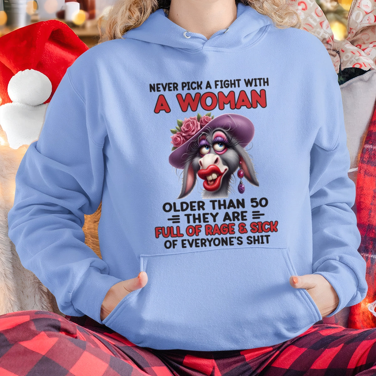 ccdi00 - NEVER PICK A FIGHT WITH A WOMAN OLDER THAN 50 - (SKU2603-38)
