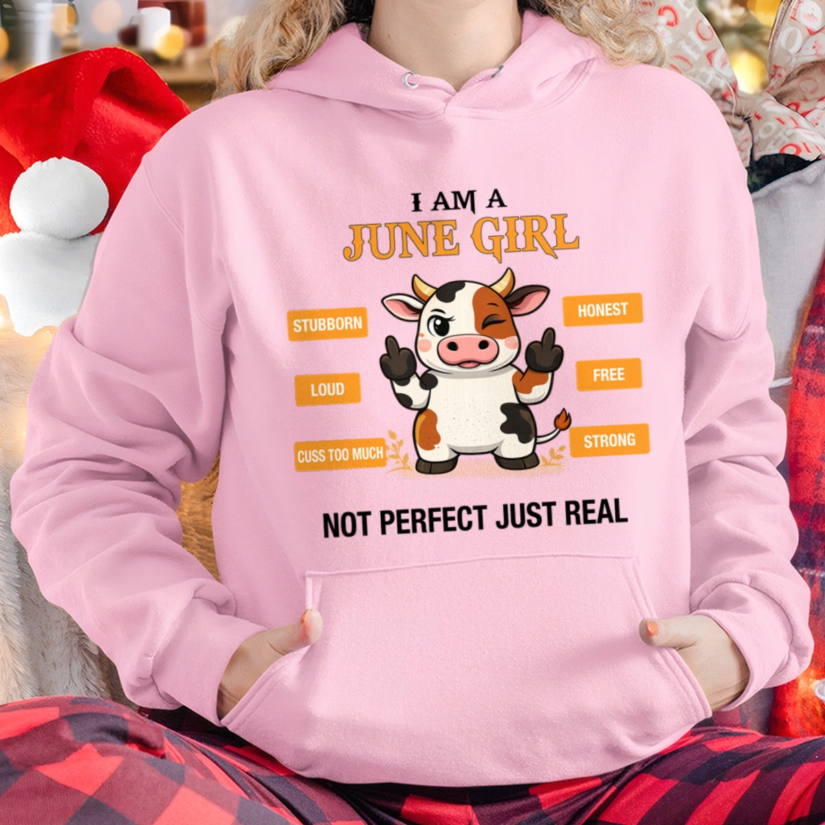 JUNE GIRL, NOT PERFECT JUST REAL - Birthday Gift For June Girls - fma ccdi06 - (SKU2604-162-06)