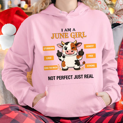 JUNE GIRL, NOT PERFECT JUST REAL - Birthday Gift For June Girls - fma ccdi06 - (SKU2604-162-06)