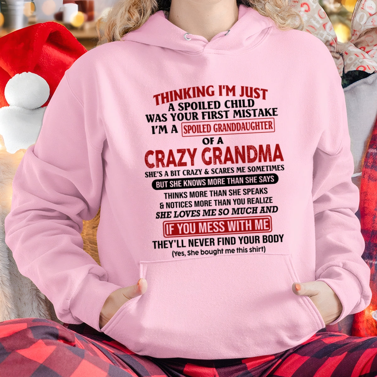 ccdi00 - Spoiled Granddaughter Of A Crazy Grandma - Birthday Gift From Grandma (SKU2605-377-00)