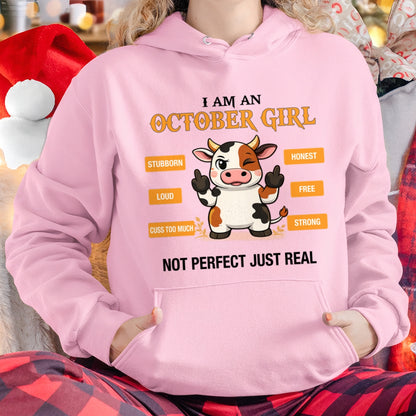 OCTOBER GIRL, NOT PERFECT JUST REAL - Birthday Gift For October Girls - fma ccdi10 - (SKU2604-162-10)