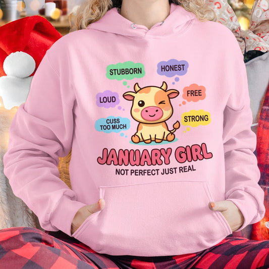 JANUARY GIRL, NOT PERFECT JUST REAL - Birthday Gift For January Girls - fma ccdi01 - (SKU2604-161-01)