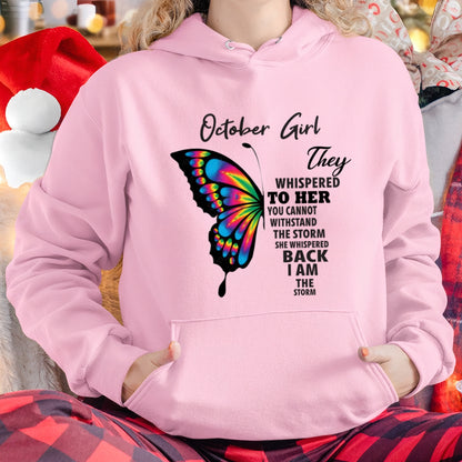 OCTOBER GIRL, THEY WHISPERED TO HER YOU CANNOT WITHSTAND THE STORM SHE WHISPERED BACK I AM THE STORM – ccdi10 fma ( SKU26T-01297-10)