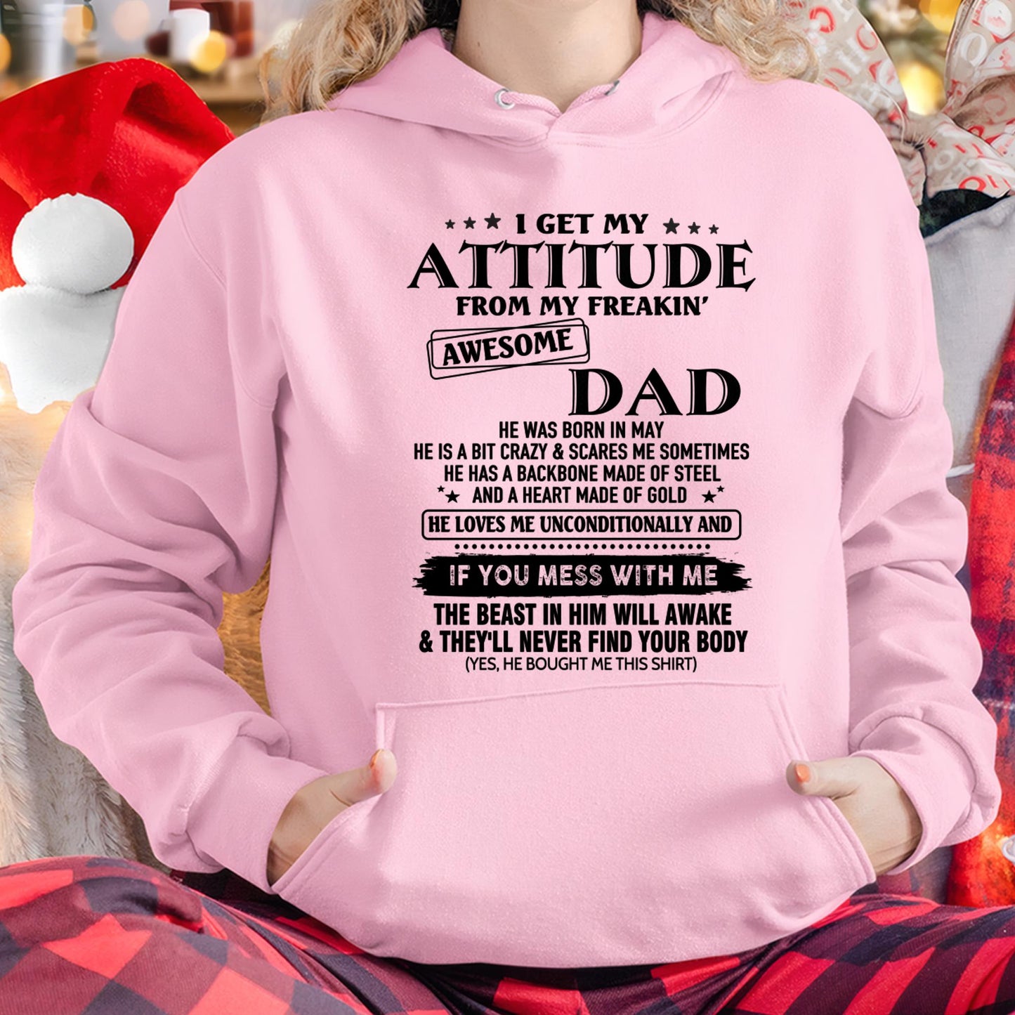 May - Attitude - Awesome Dad - Perfect gift for your daughter - ccdi05 FROM MAN (SKU-TDADC-05)