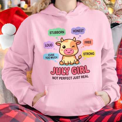 JULY GIRL, NOT PERFECT JUST REAL - Birthday Gift For July Girls - fma ccdi07 - (SKU2604-161-07)
