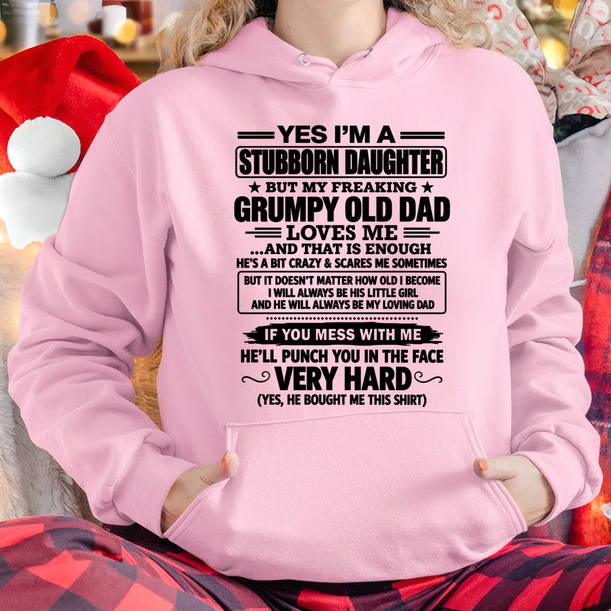 Stubborn Daughter T-Shirt – Funny Birthday Gift From Dad - ccdi00 (SKU2609-217-00)