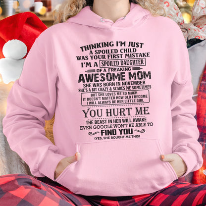 NOVEMBER - THINKING I’M JUST A SPOILED CHILD WAS YOUR FIRST MISTAKE - FROM WOMAN FMA - ccdi11 (SKU09-15-11)