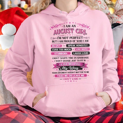 "I AM AN AUGUST GIRL" - Birthday Gift For August Girls - FMA ccdi08 (SKU26T-01260-08)