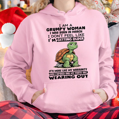 ccdi03 - Funny Grumpy Woman Shirt Born in March – Birthday Gift Idea - FMA (SKU2602-178-03)