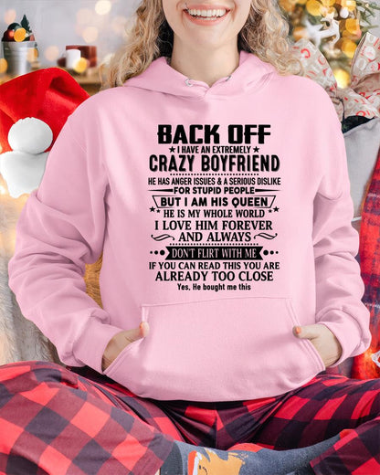 Back Off I Have An Extremely Crazy Boyfriend - - Gift For Wife From Husband - CCDI00 (SKUT-BACKOFF-00)