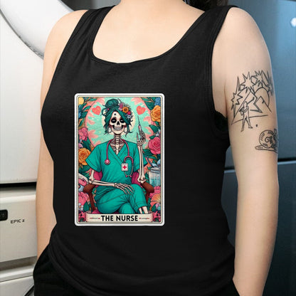 Funny Nurse Shirt, Nurse Unisex T-Shirt/Hoodie/Sweatshirt HLT00 - The Nurse Tarot Card T-Shirt