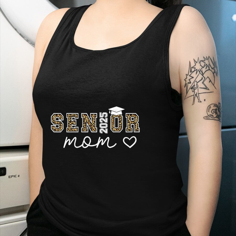 Gift for Mom Shirt, Funny Mom Unisex T-Shirt/Hoodie/Sweatshirt HLT00 - Mom Senior 2025 Proud Mom Of A Class Of 2025 Graduate T-Shirt