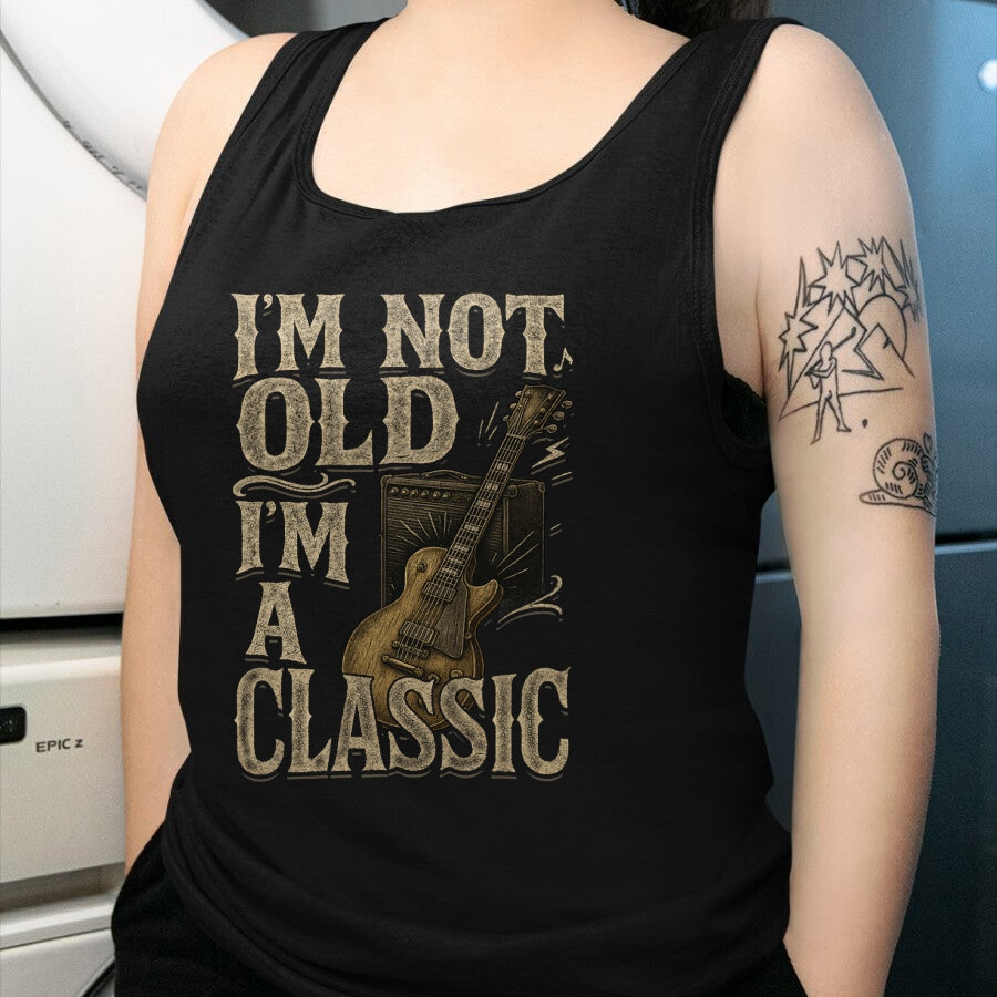 Guitar Lover Shirt, Funny Guitar UnisexT-Shirt/Hoodie/Sweatshirt HLT00 - I’m Not Old I’m A Classic Shirt Vintage Guitar Music Lover T-Shirt