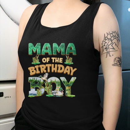 Gift for Mom Shirt, Funny Mom Unisex T-Shirt/Hoodie/Sweatshirt HLT00 - Mom Dad Mama Birthday Boy One Lucky Duck 1st First Family T-Shirt