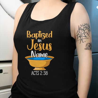 Christian Tee, Christian Faith Unisex T-Shirt/Hoodie/Sweatshirt HLT00 - CHRISTIAN BAPTISM Baptized in Christ Acts 238 T-Shirt