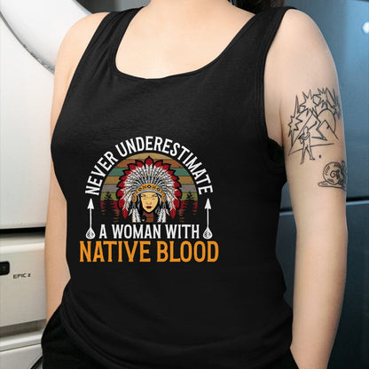Native American T-Shirts, Vintage Native American Unisex T-Shirt/Hoodie/Sweatshirt HLT00 - Native American Heritage Indigenous Woman With Native Blood