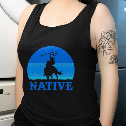 Native American T-Shirts, Vintage Native American Unisex T-Shirt/Hoodie/Sweatshirt HLT00 - Northwest Native American Knight Pride Mountain Warrior (1)