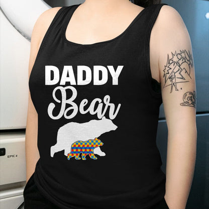 Gift for Dad Shirt, Funny Dad Unisex T-Shirt/Hoodie/Sweatshirt HLT00 – Daddy Bear Autism Awareness Shirt For Proud Autism Father T-Shirt