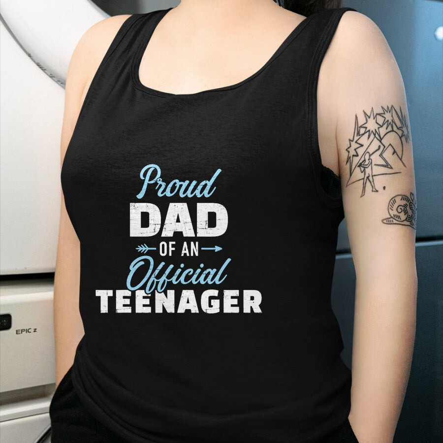 Gift for Dad Shirt, Funny Dad Unisex T-Shirt/Hoodie/Sweatshirt HLT00 – Proud dad of a teenager 13th birthday T-Shirt