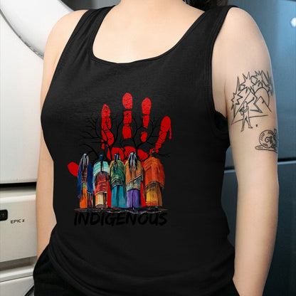 Native American T-Shirts, Vintage Native American Unisex T-Shirt/Hoodie/Sweatshirt HLT00 - Native American Indigenous People Stop MMIW