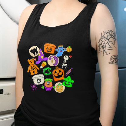 Best Thanksgiving Family Shirt , Funny Thanksgiving UnisexT-Shirt/Hoodie/Sweatshirt HLT00 - Cute Funny Boo Ghost Vintage 90s Halloween Collage Doodles T-Shirt