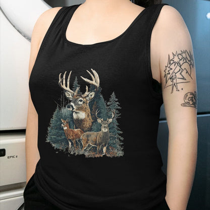 Funny Hunting Shirt, Gift For Hunting Lover Unisex T-Shirt/Hoodie/Sweatshirt HLT00 - Vintage Deer 90s Graphic Style Hunter Deer Faded Nature T-Shirt