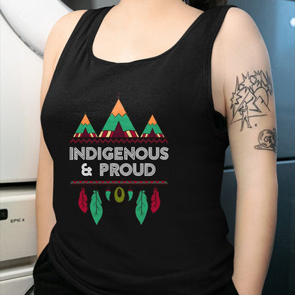 Native American T-Shirts, Vintage Native American Unisex T-Shirt/Hoodie/Sweatshirt HLT00 - Indigenous and Proud Native Pride Indigenous People T