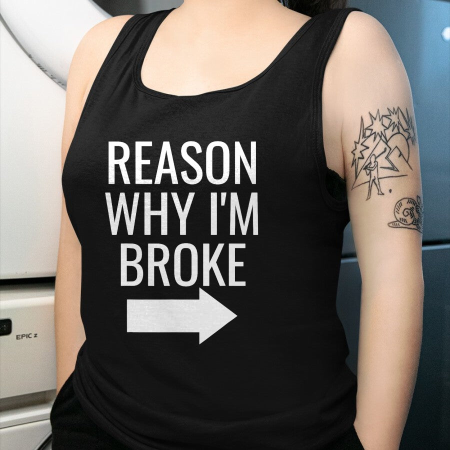 Best Wife Shirt, Wife and Husband Unisex T-Shirt/Hoodie/Sweatshirt HLT00 - Reason Why I'm Broke Spoiled Funny Matching Couples T-Shirt (2)