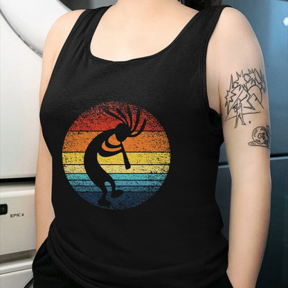 Native American T-Shirts, Vintage Native American Unisex T-Shirt/Hoodie/Sweatshirt HLT00 - Dancing Kokopelli Southwestern USA, Native American Symbol