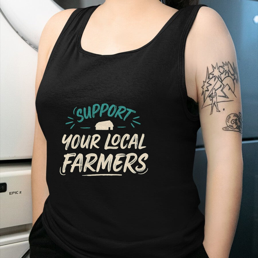 Best Farmer Life Shirt, Funny Farmer UnisexT-Shirt/Hoodie/Sweatshirt HLT00 - Support Your Local Farmers Farm Fresh Farmer Market Gift T-Shirt