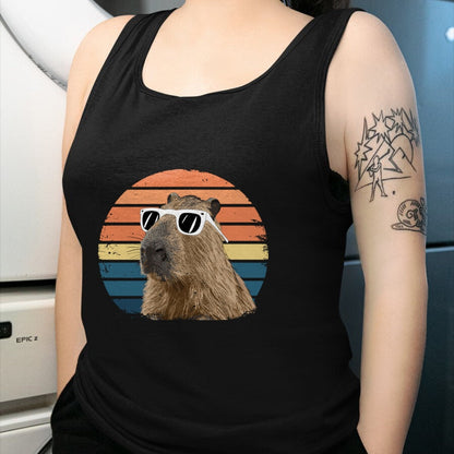 Cute Capybara Shirt, Funny Capybara Unisex T-Shirt/Hoodie/Sweatshirt HLT00 - Funny Capybara Vintage Long Sleeve T-Shirt