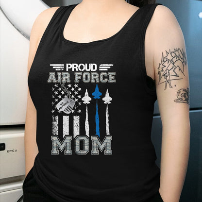 Gift for Mom Shirt, Funny Mom Unisex T-Shirt/Hoodie/Sweatshirt HLT00 - Proud Air Force Mom US Air Force Graduation Mom Gifts T-Shirt