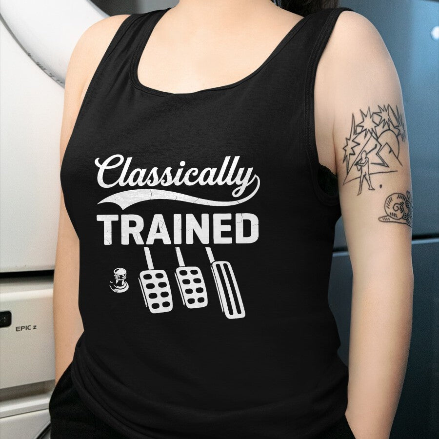 Best Mechanic Life Shirt, Funny Mechanic UnisexT-Shirt/Hoodie/Sweatshirt HLT00 - Classically Trained with Dimmer Manual Car Pedals Driving T-Shirt