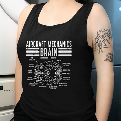 Best Mechanic Life Shirt, Funny Mechanic UnisexT-Shirt/Hoodie/Sweatshirt HLT00 - Aircraft Mechanic Limited Edition - Aircraft Mechanics Brain Fun Airplane Maintenance Men Women T-Shirt